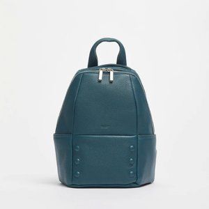 Hammitt Hunter Medium Pebbled Leather Teal Backpack